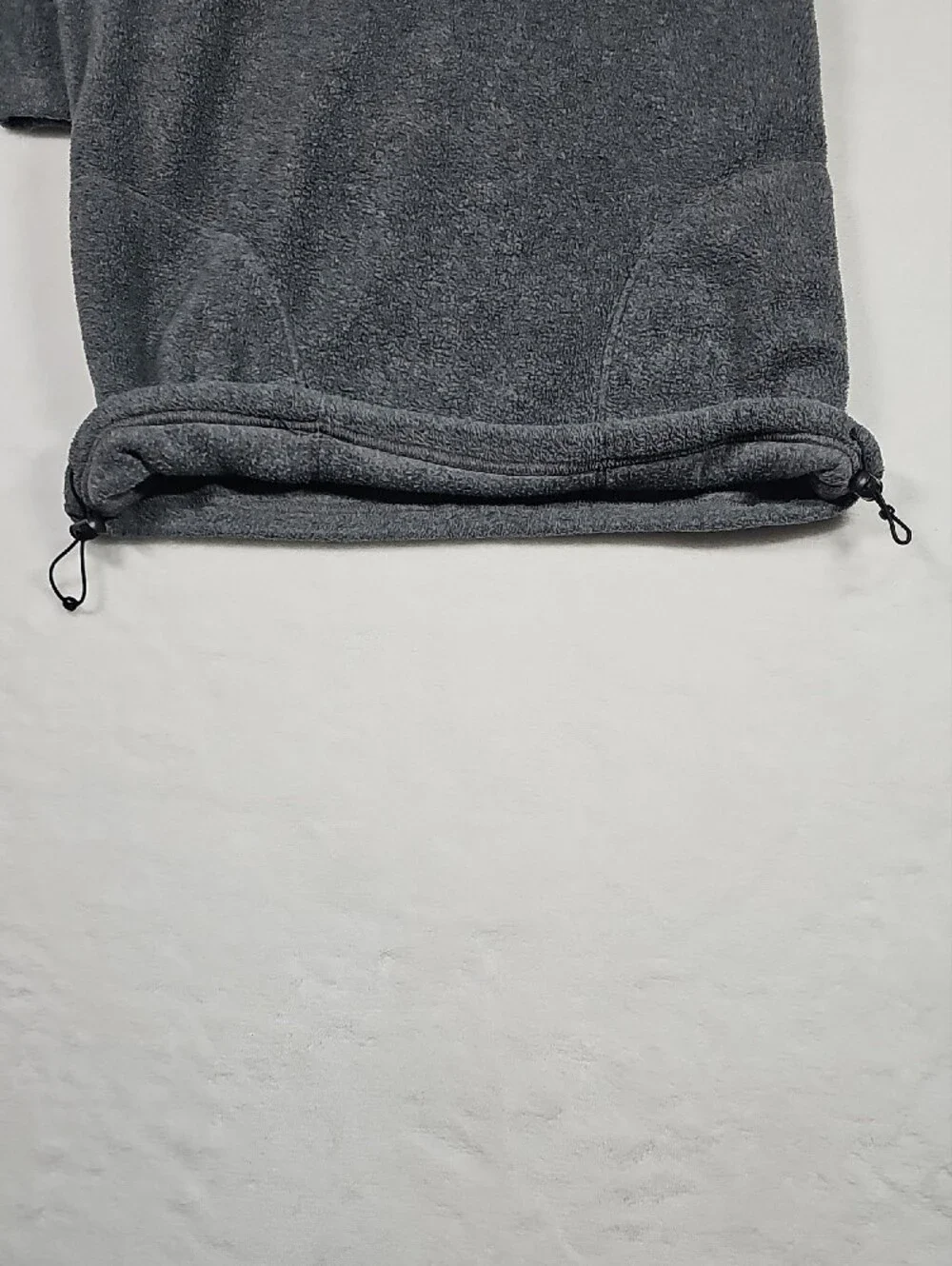 Eno River Men's Dark Gray Quarter Zip Fleece Pullover - Picture 7 of 8